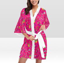 Load image into Gallery viewer, Fleur Indigine Rouge Kimono Robe
