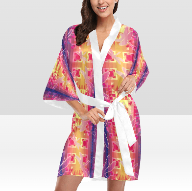 Kaleidoscope Dragonfly Kimono Robe