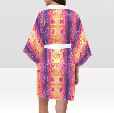 Kaleidoscope Dragonfly Kimono Robe