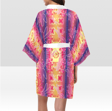 Load image into Gallery viewer, Kaleidoscope Dragonfly Kimono Robe
