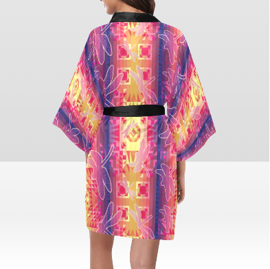 Kaleidoscope Dragonfly Kimono Robe