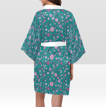 Load image into Gallery viewer, Burgundy Bloom Kimono Robe
