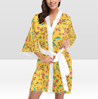 Swift Pastel Yellow Kimono Robe