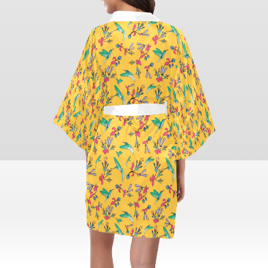 Swift Pastel Yellow Kimono Robe