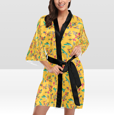 Swift Pastel Yellow Kimono Robe