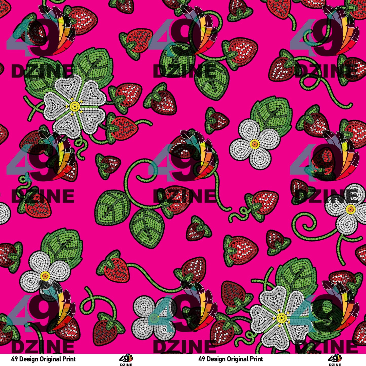 Strawberry Dreams Blush Fabric