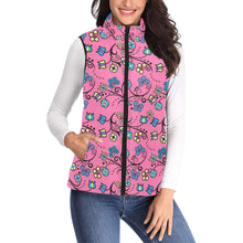 Load image into Gallery viewer, Blue Trio Bubblegum Women&#39;s Padded Vest Jacket
