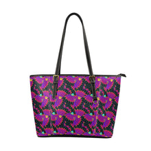 Load image into Gallery viewer, Eagle Feather Remix Leather Tote Bag
