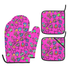 Load image into Gallery viewer, Indigenous Paisley Oven Mitt &amp; Pot Holder
