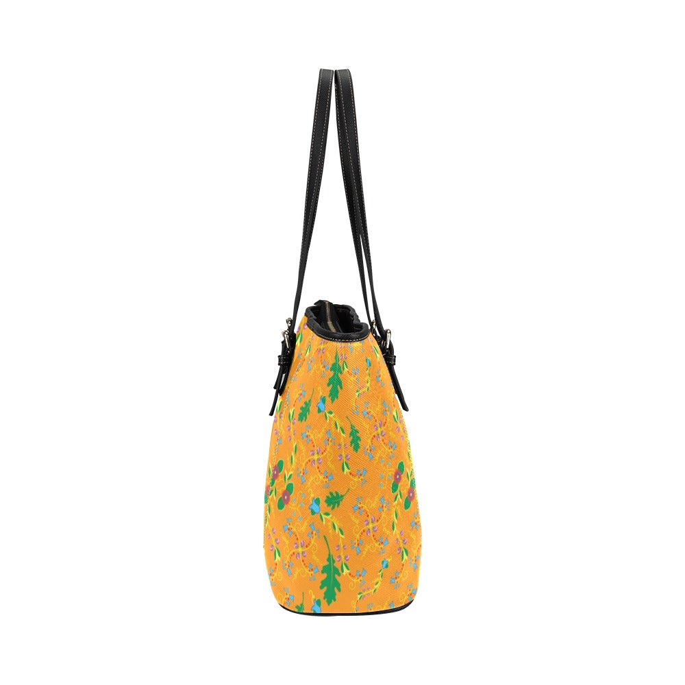 Vine Life Sunshine Leather Tote Bag