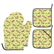 Load image into Gallery viewer, Gathering Lime Oven Mitt &amp; Pot Holder
