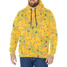 Load image into Gallery viewer, Willow Bee Sunshine Men&#39;s Long Sleeve Fleece Hoodie
