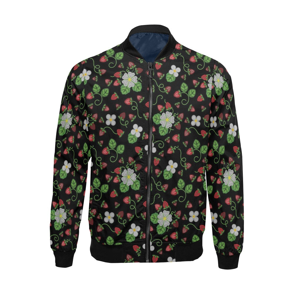 Strawberry Dreams Midnight Bomber Jacket for Men