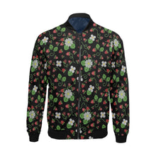 Load image into Gallery viewer, Strawberry Dreams Midnight Bomber Jacket for Men
