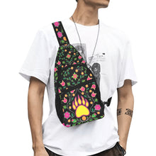 Load image into Gallery viewer, Floral Bearpaw Pink and Yellow Chest Bag
