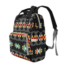 Load image into Gallery viewer, Sacred Trust Black Colour Multi-Function Diaper Backpack/Diaper Bag
