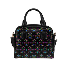 Load image into Gallery viewer, Dakota Damask Black Shoulder Handbag
