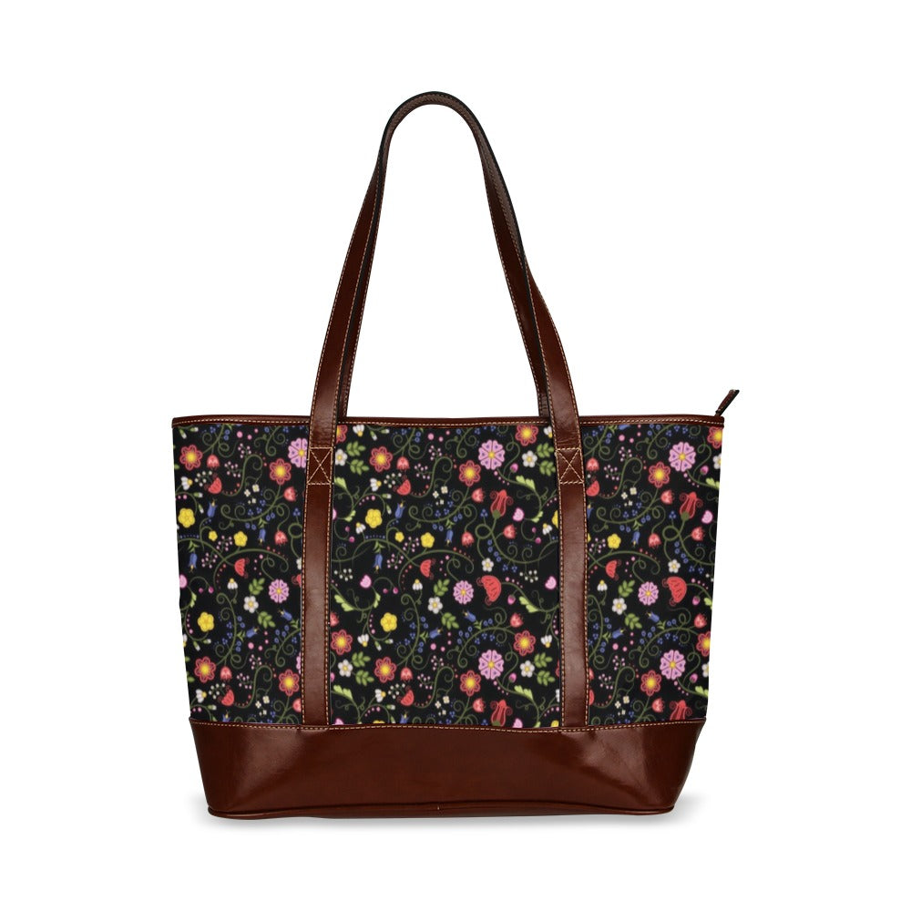 Nipin Blossom Midnight Tote Handbag