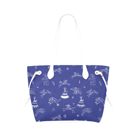 Ledger Dables Blue Clover Canvas Tote Bag