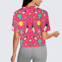 Load image into Gallery viewer, New Growth Pink Crop Top
