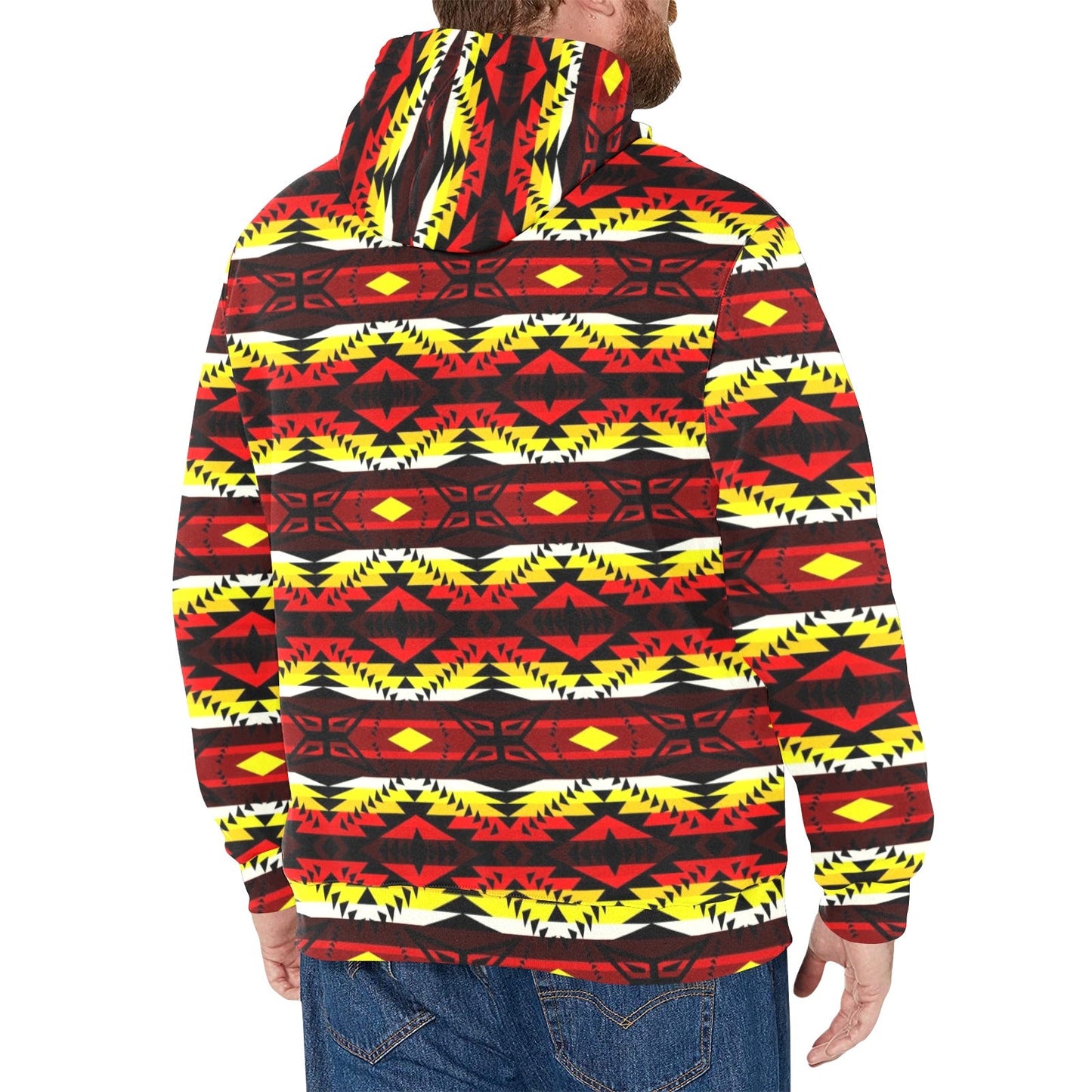 Canyon War Party Men's Long Sleeve Fleece Hoodie