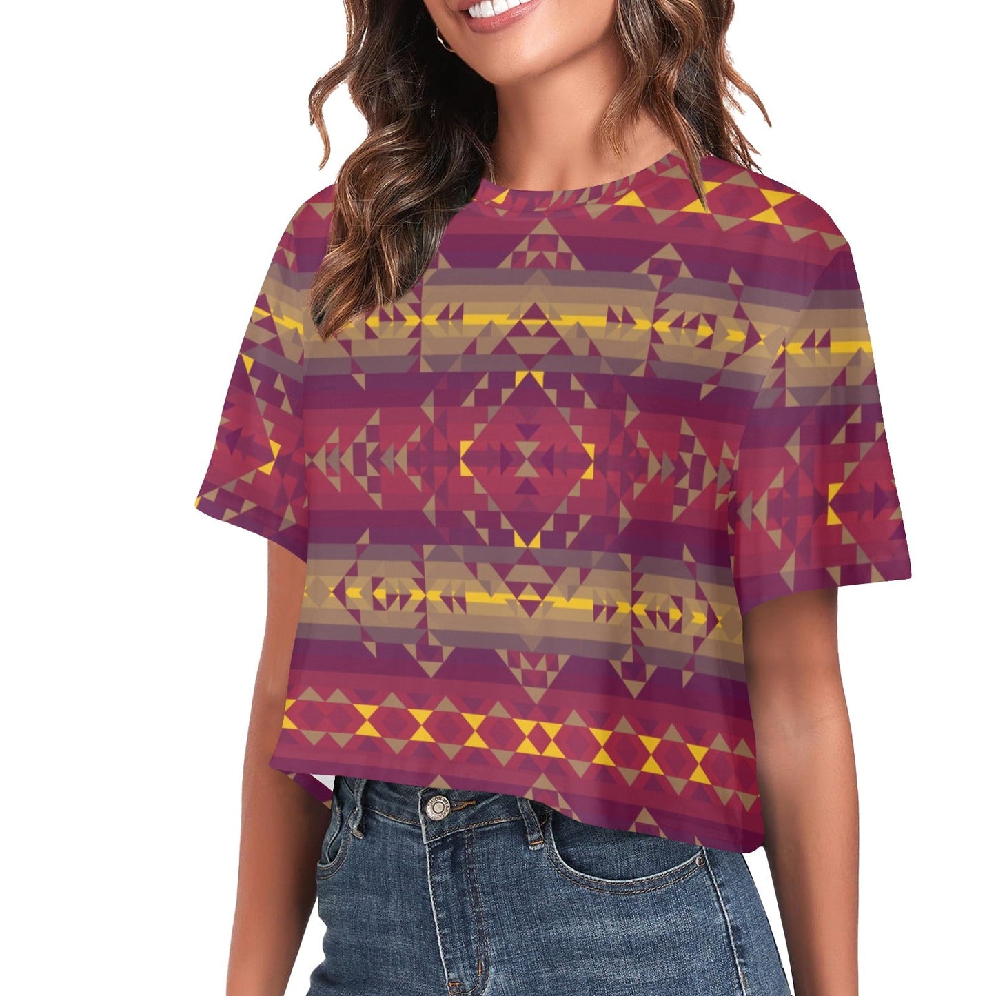 Gold Wool Crop Top