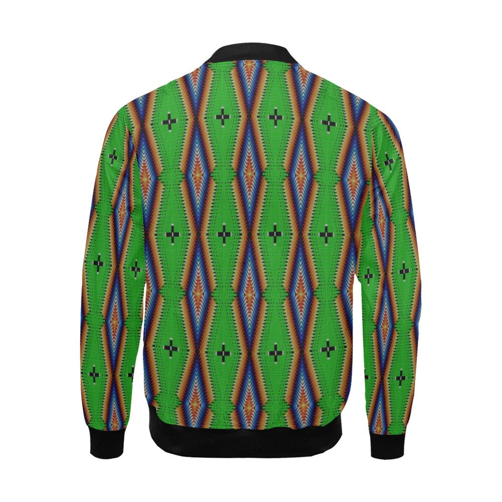 Diamond in the Bluff Lime Bomber Jacket for Men
