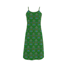 Load image into Gallery viewer, Dakota Damask Green Alcestis Slip Dress
