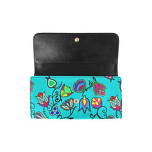 Load image into Gallery viewer, Indigenous Paisley Sky Women&#39;s Trifold Wallet
