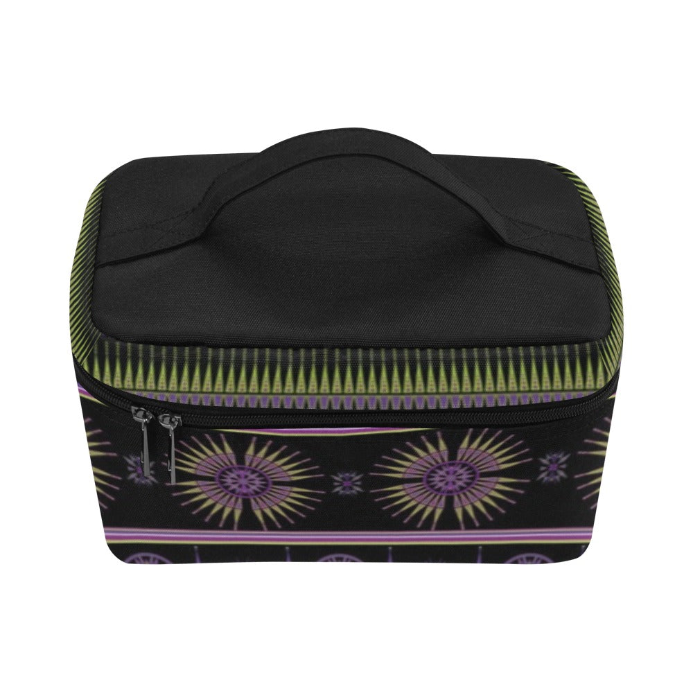 Evening Feather Wheel Cosmetic Bag