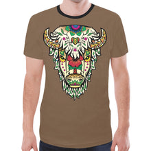 Load image into Gallery viewer, Buffalo Spirit Guide (Dark Brown) New T-shirt for Men
