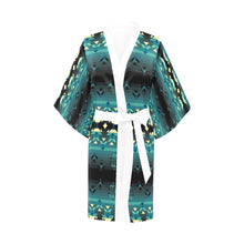 Load image into Gallery viewer, Inspire Green Kimono Robe
