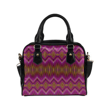 Load image into Gallery viewer, Fire Feather Pink Shoulder Handbag
