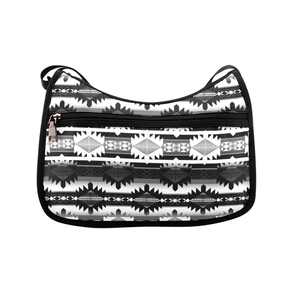 Okotoks Black and White Crossbody Bags