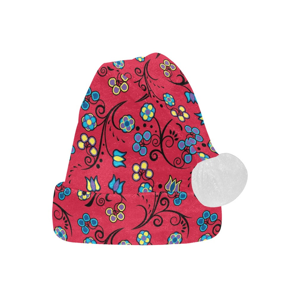 Blue Trio Cardinal Santa Hat