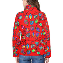 Load image into Gallery viewer, Indigenous Paisley Dahlia Women&#39;s Stand Collar Padded Jacket
