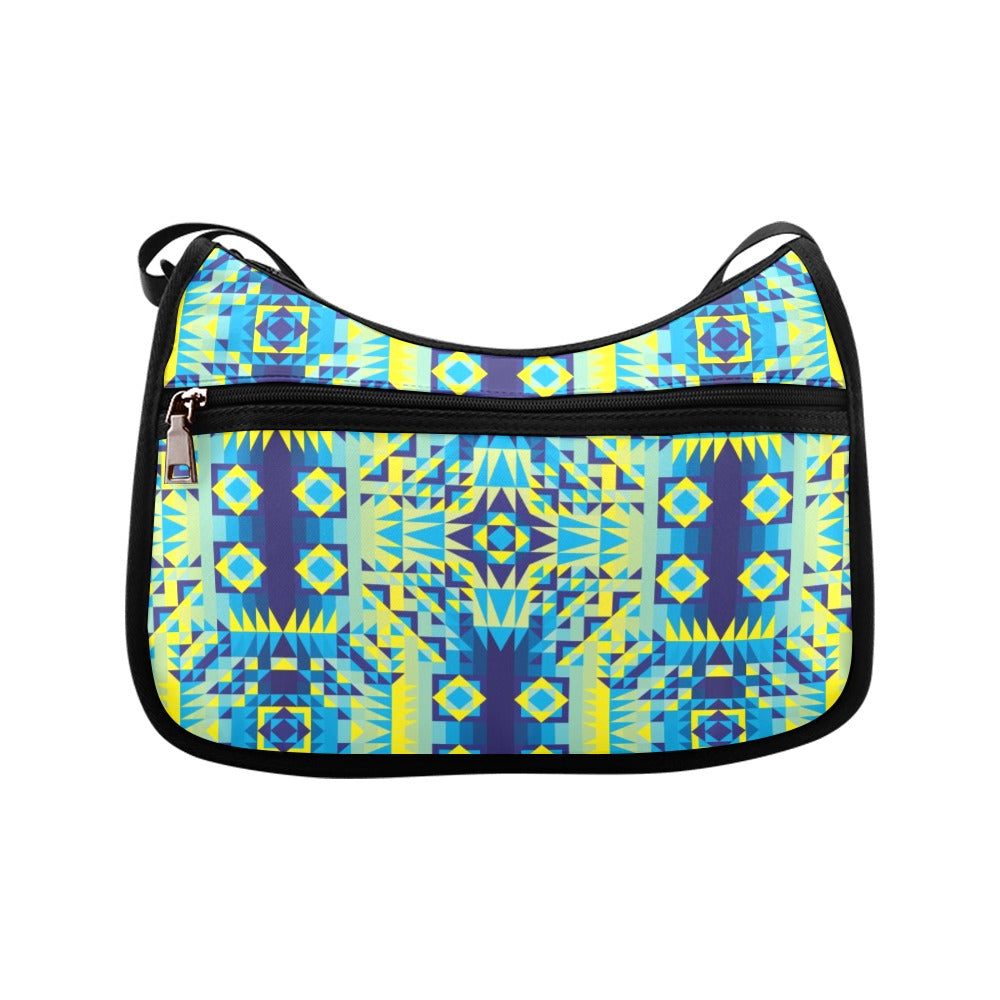 Kaleidoscope Jaune Bleu Crossbody Bags