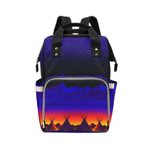 Load image into Gallery viewer, Teepees Northern Lights Multi-Function Diaper Backpack/Diaper Bag
