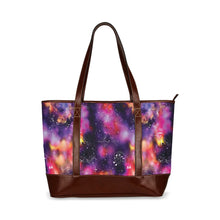 Load image into Gallery viewer, Animal Ancestors 9 Cosmic Swirl Purple and Red Tote Handbag
