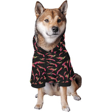 Load image into Gallery viewer, Red Swift Colourful Black Pet Dog Hoodie
