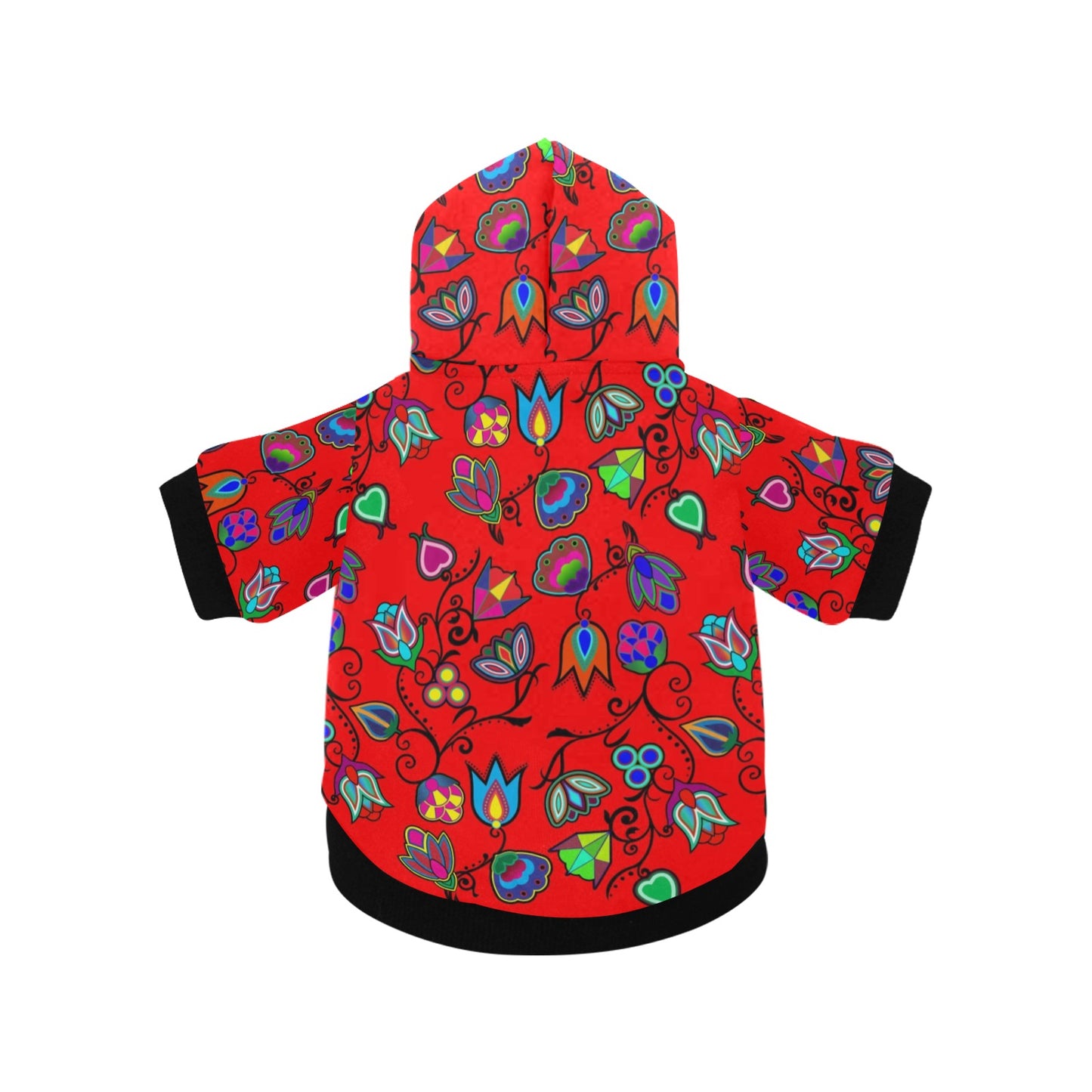 Indigenous Paisley Dahlia Pet Dog Hoodie