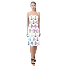 Load image into Gallery viewer, Dakota Damask White Alcestis Slip Dress
