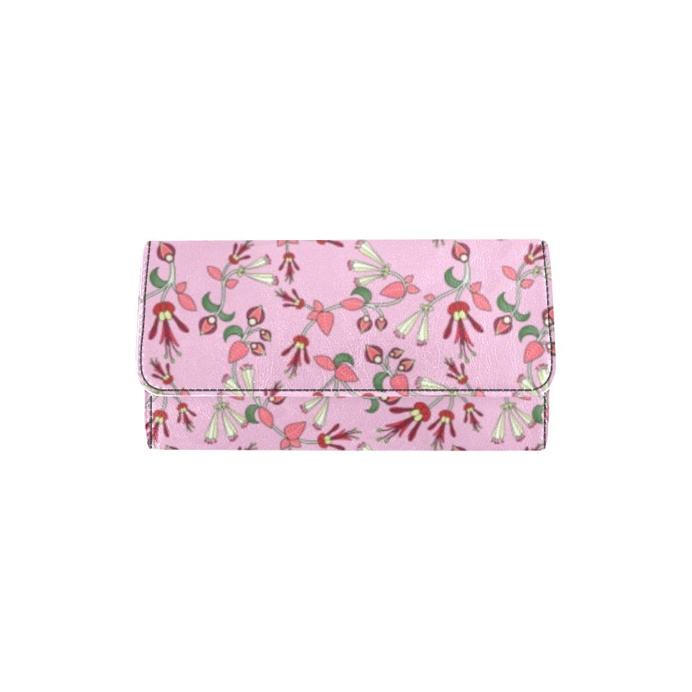 Strawberry Floral Women's Trifold Wallet