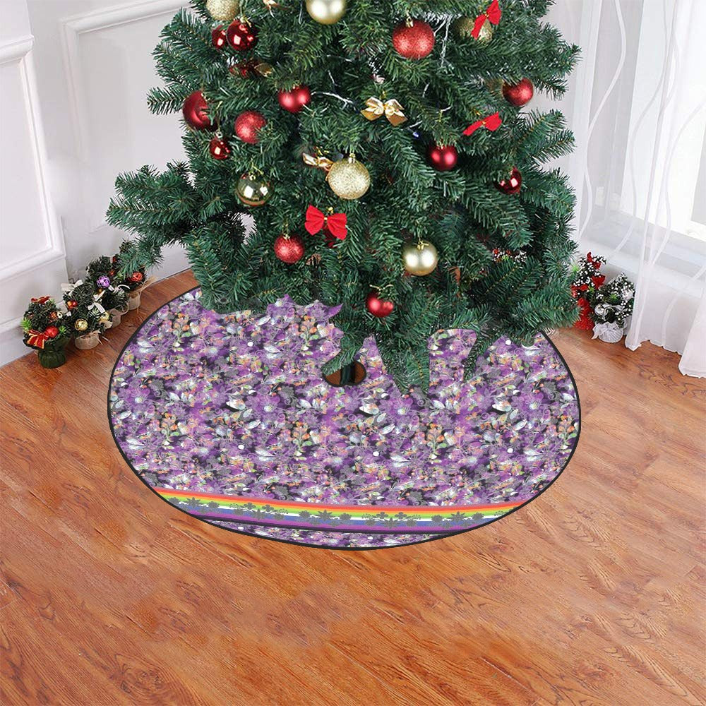Culture in Nature Purple Tree Skirt