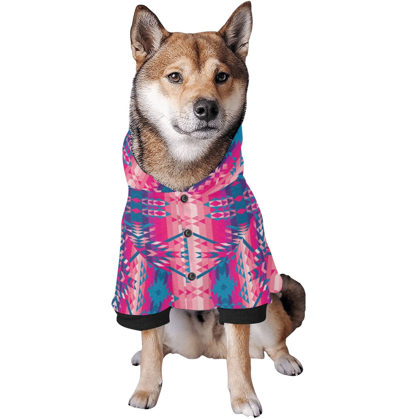 Desert Geo Blue Pet Dog Hoodie