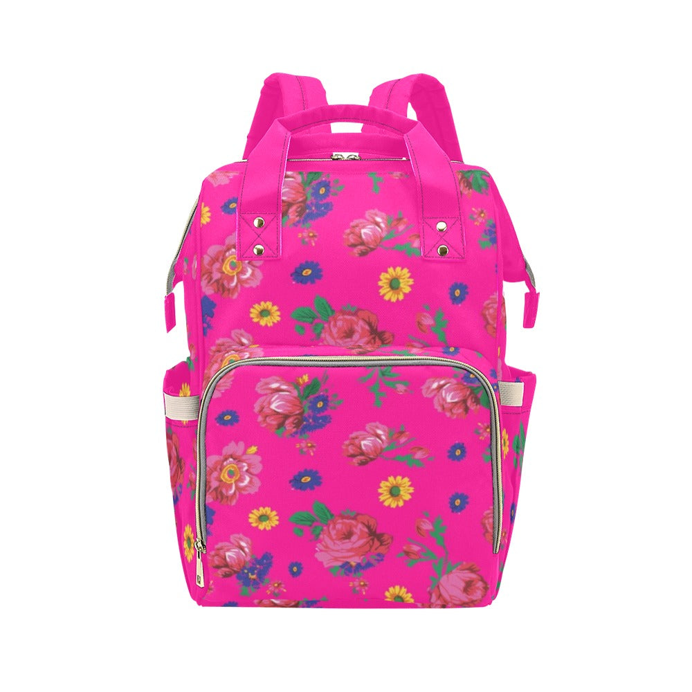 Kokum Ceremony Pink Multi-Function Diaper Backpack/Diaper Bag