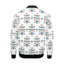 Load image into Gallery viewer, Dakota Damask White Bomber Jacket for Men
