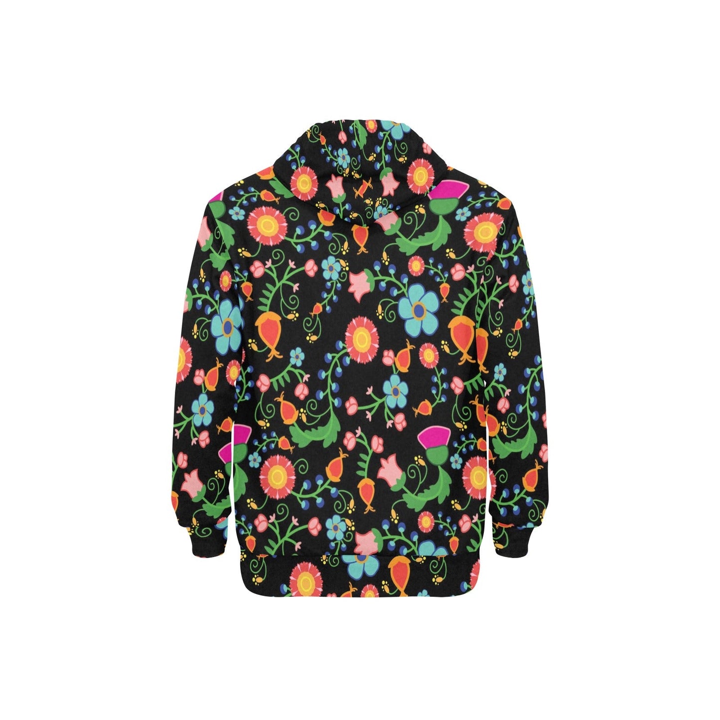 Bee Spring Night Men's Long Sleeve Fleece Hoodie