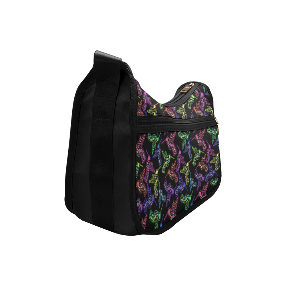 Floral Hummingbird Crossbody Bags