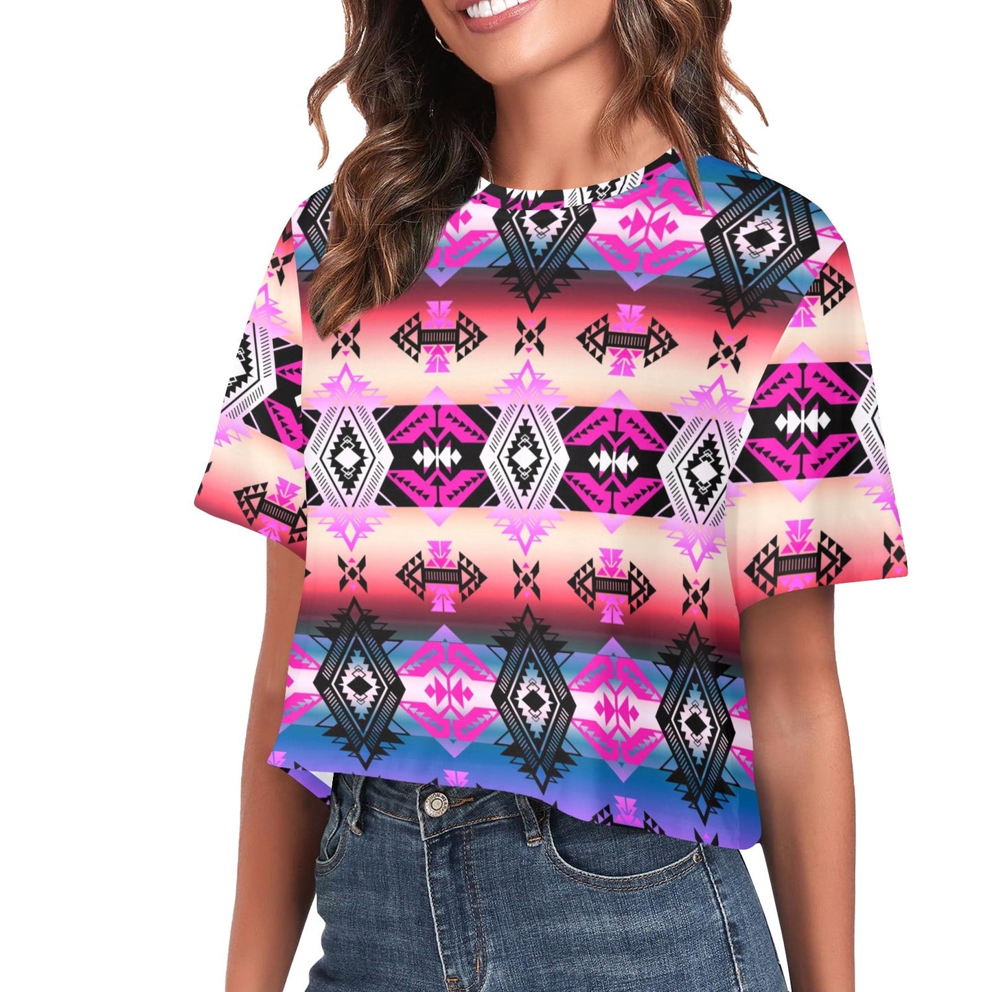 Sovereign Nation Skies Crop Top